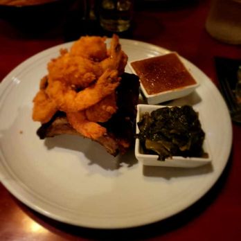 Catch Restaurant - BBQ ribs, jumbo prawns, sweet potato brule and collard greens - Seafood Near Me - Wilmington, North Carolina Catch Restaurant - BBQ ribs, jumbo prawns, sweet potato brule and collard greens - Seafood Near Me - Wilmington, North Carolina