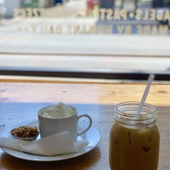 The Spoke & Bird - Yogurt and Granola and Almond Milk Latte - Bakeries Near Me - Chicago, Illinois