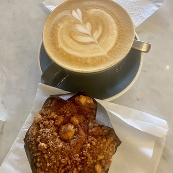 Overwinter Coffee - Coffee cake and a vanilla latte! - Coffee & Tea Near Me - Williamsville, New York