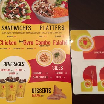 The Halal Guys - Menu and Rewards Card - Halal Near Me - Chamblee, Georgia The Halal Guys - Menu and Rewards Card - Halal Near Me - Chamblee, Georgia