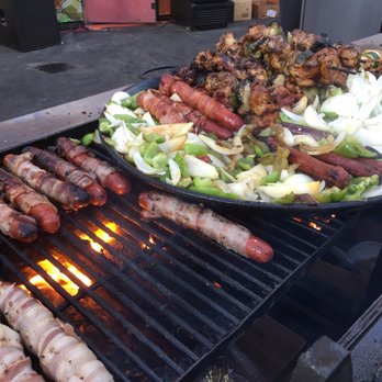 California Mid-State Fair - Veggies,Bacon wrapped hotdogs, chicken kabobs on the grill (they're huge) soo good! - Festivals Near Me - Paso Robles, California California Mid-State Fair - Veggies,Bacon wrapped hotdogs, chicken kabobs on the grill (they're huge) soo good! - Festivals Near Me - Paso Robles, California