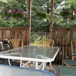 Outdoor seating, really nice and cozy!
