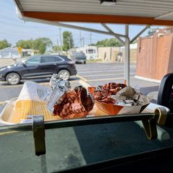 A&W Restaurant - Window trays. Doing it old school!