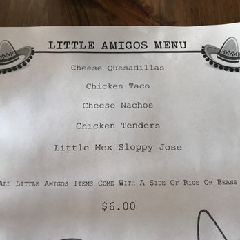 Rodrigo's - Kids menu - Mexican Near Me - Harbor Springs, Michigan