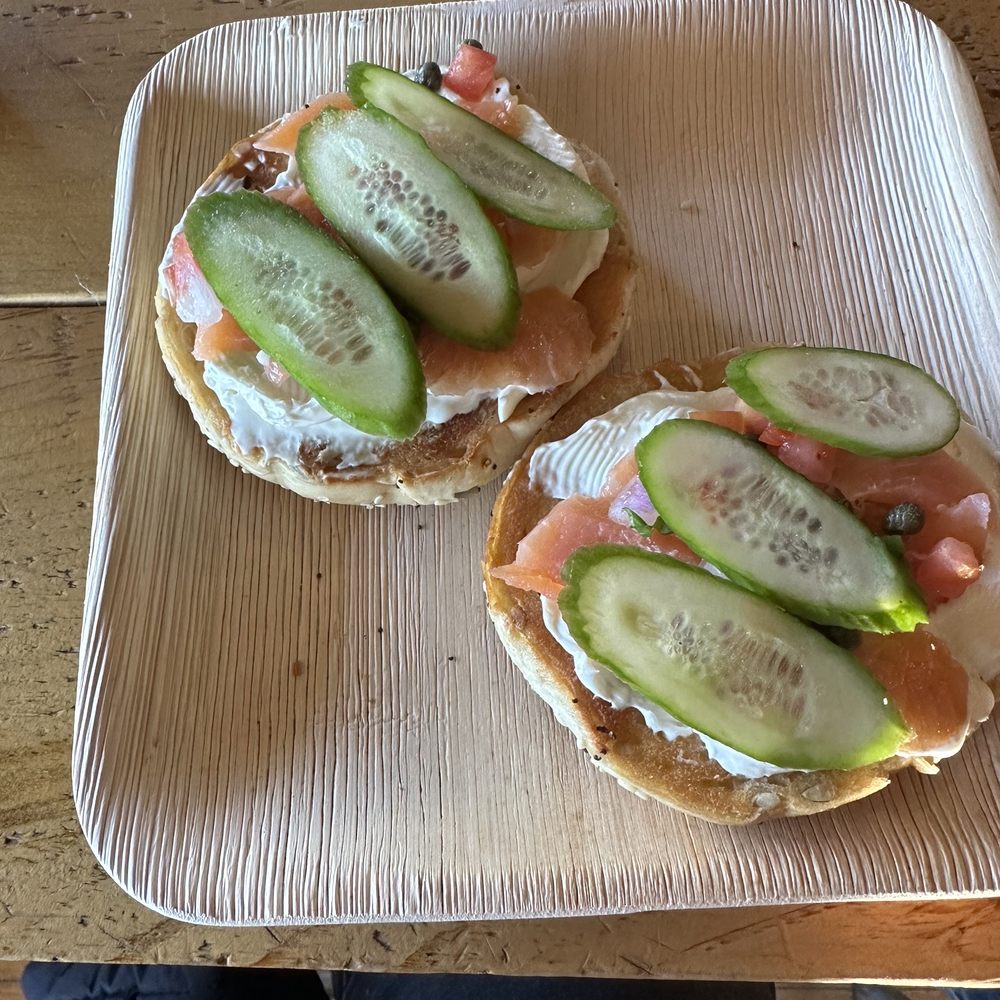 Sawyer's Brewing Company - Lox bagel - Breweries Near Me - Montague, Michigan