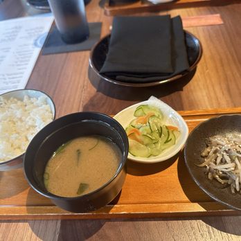Little Plum - Rice, miso soup, tsukemono and namul. - Asian Fusion Near Me - Honolulu, Hawaii Little Plum - Rice, miso soup, tsukemono and namul. - Asian Fusion Near Me - Honolulu, Hawaii