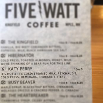 Five Watt Coffee - Coffee & Tea Near Me - Minneapolis, Minnesota Five Watt Coffee - Coffee & Tea Near Me - Minneapolis, Minnesota