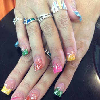 Nail Tips - Glitters powder... - Nail Salons Near Me - Cooper City, Florida