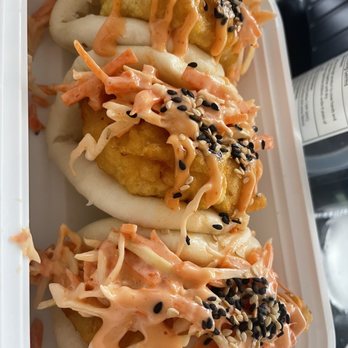 Taco Bao’T It - Shrimp Tempura Bao ( 3 baos) - Asian Fusion Near Me - Miami, Florida Taco Bao’T It - Shrimp Tempura Bao ( 3 baos) - Asian Fusion Near Me - Miami, Florida
