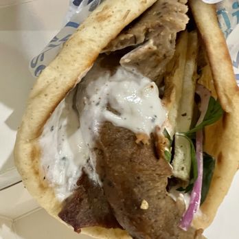Nick the Greek - Beef/Lamb Gyro Pita - Salad Near Me - Ontario, California Nick the Greek - Beef/Lamb Gyro Pita - Salad Near Me - Ontario, California