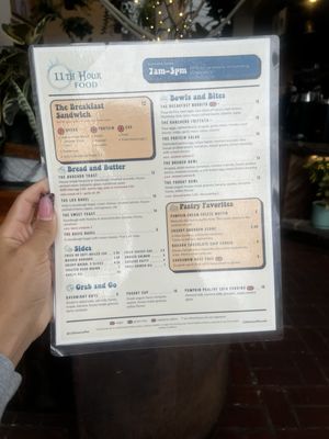 Menu photo 1 11th Hour Coffee Santa Cruz, CA