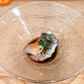 Sushiichi - a fish dish in a glass bowl - Sushi Bars Near Me - New York, New York Sushiichi - a fish dish in a glass bowl - Sushi Bars Near Me - New York, New York