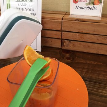 Dooley Groves - Sampling the goods. The Honeybells were juicy and sweet. - Fruits & Veggies Near Me - Ruskin, Florida Dooley Groves - Sampling the goods. The Honeybells were juicy and sweet. - Fruits & Veggies Near Me - Ruskin, Florida
