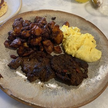 Bearcat Cafe - Potato's taste great and Bison sausage packs flavors - Breakfast & Brunch Near Me - New Orleans, Louisiana Bearcat Cafe - Potato's taste great and Bison sausage packs flavors - Breakfast & Brunch Near Me - New Orleans, Louisiana