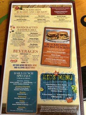 Menu photo 2 Blackbeards' Restaurant South Padre Island, TX Menu photo 2 Blackbeards' Restaurant South Padre Island, TX