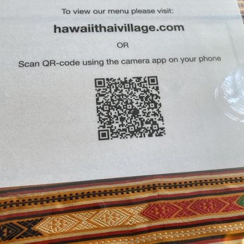 Thai Village - Menu QR code - Thai Near Me - Aiea, Hawaii Thai Village - Menu QR code - Thai Near Me - Aiea, Hawaii