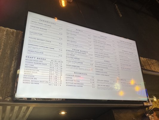 Menu photo 1 The Blind Pig Tucson, AZ