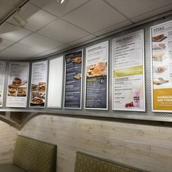 Menu at entrance