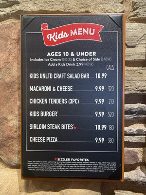 Menu photo 7 Sizzler Moreno Valley, CA