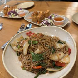 Thai Basil - Crispy Duck- delicious noods and sauce.  Duck was good but definitely not crispy