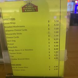 Lake Geneva Lanes - Menu 2024