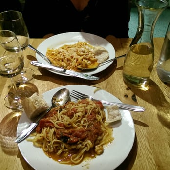 Pasta e Vino - Rain had the vegi dish & I had the fish. I think Rain's won - very nicely intense flavor. - Italian Near Me - Salzburg, 5 Pasta e Vino - Rain had the vegi dish & I had the fish. I think Rain's won - very nicely intense flavor. - Italian Near Me - Salzburg, 5