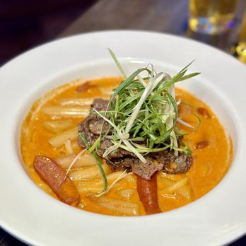 Urban Pocha - The brisket rose tteokbokki was my favorite dish of the night. - Korean Near Me - Pasadena, California