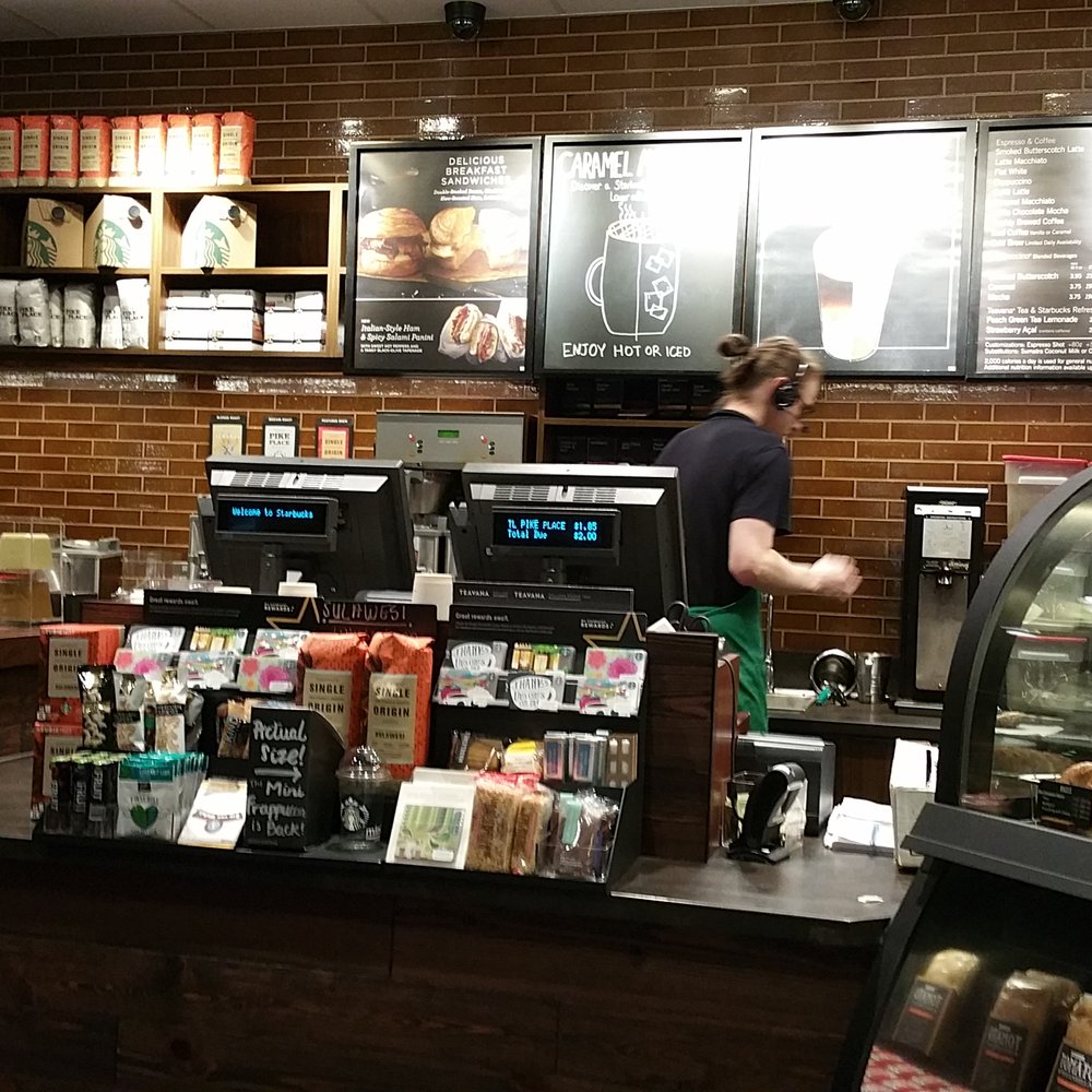 Starbucks - Counter Area at Starbucks South Scatterfield Rd. Anderson, IN - Coffee & Tea Near Me - Anderson, Indiana Starbucks - Counter Area at Starbucks South Scatterfield Rd. Anderson, IN - Coffee & Tea Near Me - Anderson, Indiana
