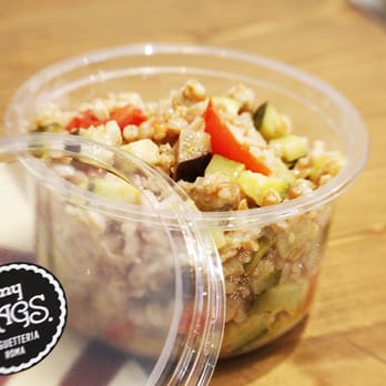 My Bags - Insalata di farro con zucchine, melanzane e pomodorino ciliegino - Baguettes Near Me - Roma, AG My Bags - Insalata di farro con zucchine, melanzane e pomodorino ciliegino - Baguettes Near Me - Roma, AG
