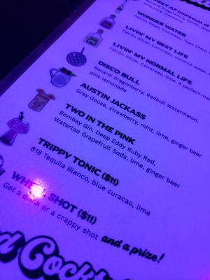 Menu photo 8 Wonder Bar Austin, TX