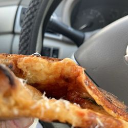 Pipinelli’s Pizza Parlor - really great char, high-quality olive oil and cheese, and the "New York fold"