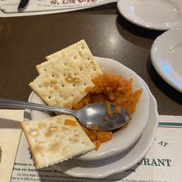 Pickled Carrot Relish & Crackers