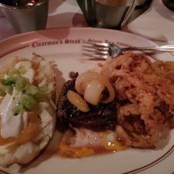 Clearman's Steak 'N Stein - split ground sirloin meal - Steakhouses Near Me - Pico Rivera, California Clearman's Steak 'N Stein - split ground sirloin meal - Steakhouses Near Me - Pico Rivera, California