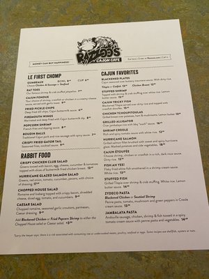 Menu photo 3 Razzoo's Cajun Cafe Tyler, TX