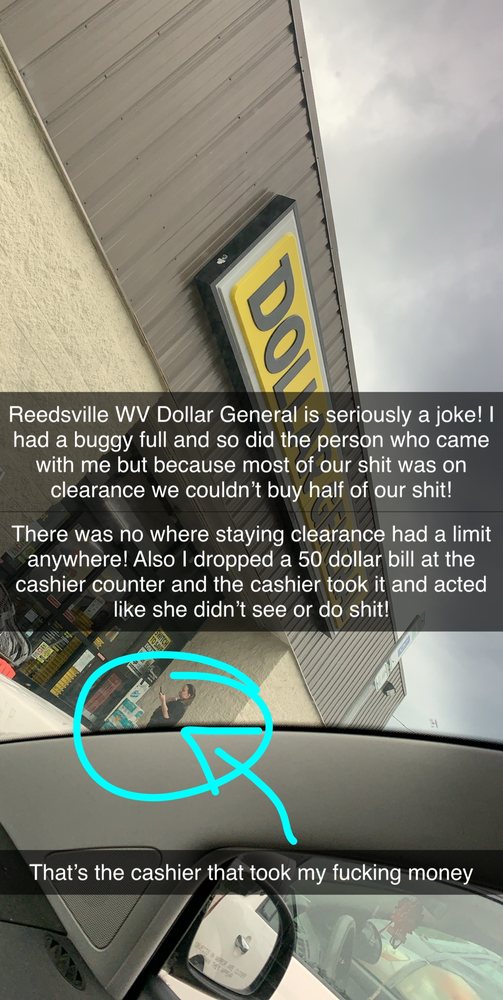DOLLAR GENERAL Updated June 2024 Reedsville, West Virginia Department Stores Phone