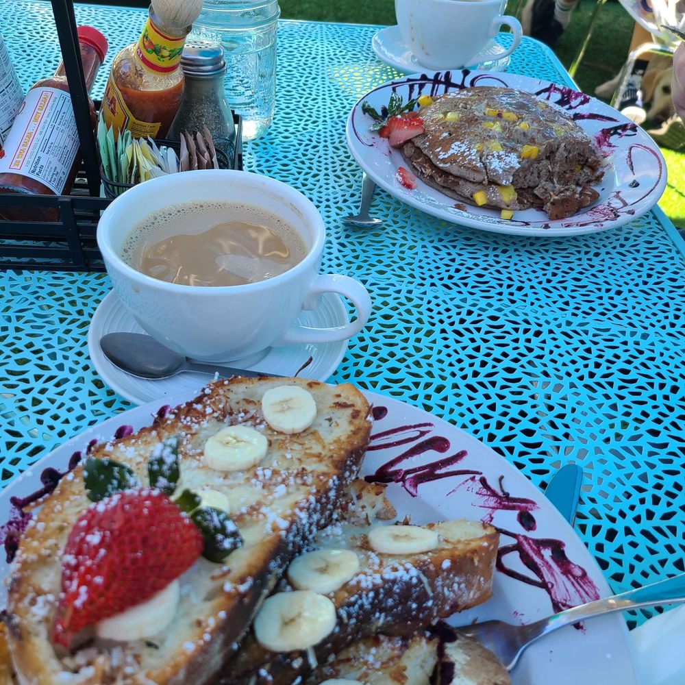 Naked Cafe - Vegan coconut crusted French toast, vegan mango pancakes, Oat lattes - Breakfast & Brunch Near Me - Encinitas, California Naked Cafe - Vegan coconut crusted French toast, vegan mango pancakes, Oat lattes - Breakfast & Brunch Near Me - Encinitas, California
