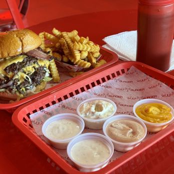 Wulf Burger - All the different homemade dips. - Halal Near Me - Richardson, Texas Wulf Burger - All the different homemade dips. - Halal Near Me - Richardson, Texas
