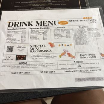 Momma’s - drink menu - Soul Food Near Me - Indianapolis, Indiana Momma’s - drink menu - Soul Food Near Me - Indianapolis, Indiana