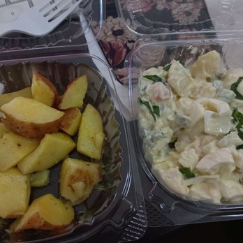 Boston Bagel Cafe - Both are supposed to be potato salad. - Sandwiches Near Me - Fort Lauderdale, Florida