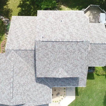 Exterior Pro - Overhead shot of new roof by Exterior Pro in Foley,MN - Roofing Near Me - St. Cloud, Minnesota Exterior Pro - Overhead shot of new roof by Exterior Pro in Foley,MN - Roofing Near Me - St. Cloud, Minnesota