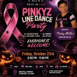 Privi - Pinkyz Line Dance Party Friday, October 23, 2026 8 to 11 pm All Levels of Dancers Welcomed! Best soul line dancing in ATL