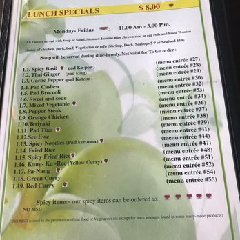Krachai Thai Kitchen - Lunch menu - Thai Near Me - Phoenix, Arizona Krachai Thai Kitchen - Lunch menu - Thai Near Me - Phoenix, Arizona