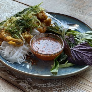 Reckless Noodle House - Cha Ca La Vong Wok Seared Turmeric Rockfish Dinner - Bars Near Me - Seattle, Washington