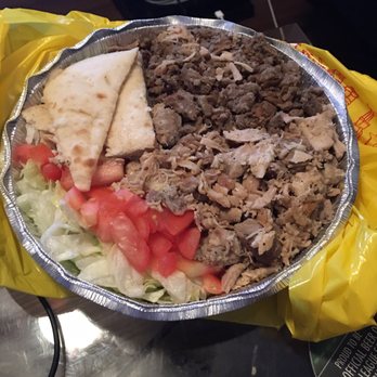 The Halal Guys - Chicken and gyro combo platter - Halal Near Me - Davie, Florida