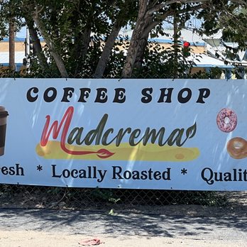 Madcrema - a sign for a coffee shop - Coffee & Tea Near Me - Albuquerque, New Mexico