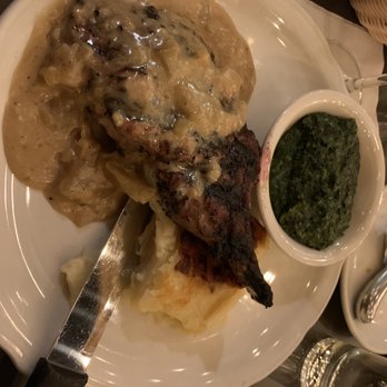 John Sparr Tavern - Pork chop with Au gratin potatoes and creamed spinach. - American Near Me - Glendale, California John Sparr Tavern - Pork chop with Au gratin potatoes and creamed spinach. - American Near Me - Glendale, California