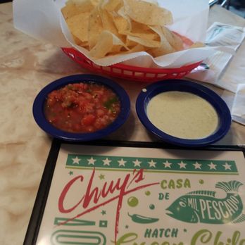 Chuy's - Complimentary Salsa, Jalepeno Ranch Sauce and the best Chips ever!!!!!! - Tex-Mex Near Me - Noblesville, Indiana Chuy's - Complimentary Salsa, Jalepeno Ranch Sauce and the best Chips ever!!!!!! - Tex-Mex Near Me - Noblesville, Indiana