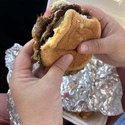 Eat Greekish - Lamb and Goat cheese Smashburger