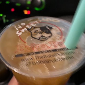 Boba Pub - Clovis - Green tea passion fruit with leeche bits. - Juice Bars & Smoothies Near Me - Clovis, California