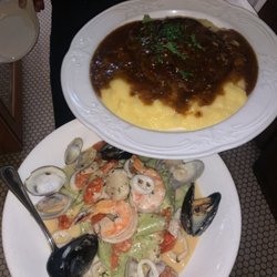 Fior d'Italia - Seafood pappardelle special and osso buco